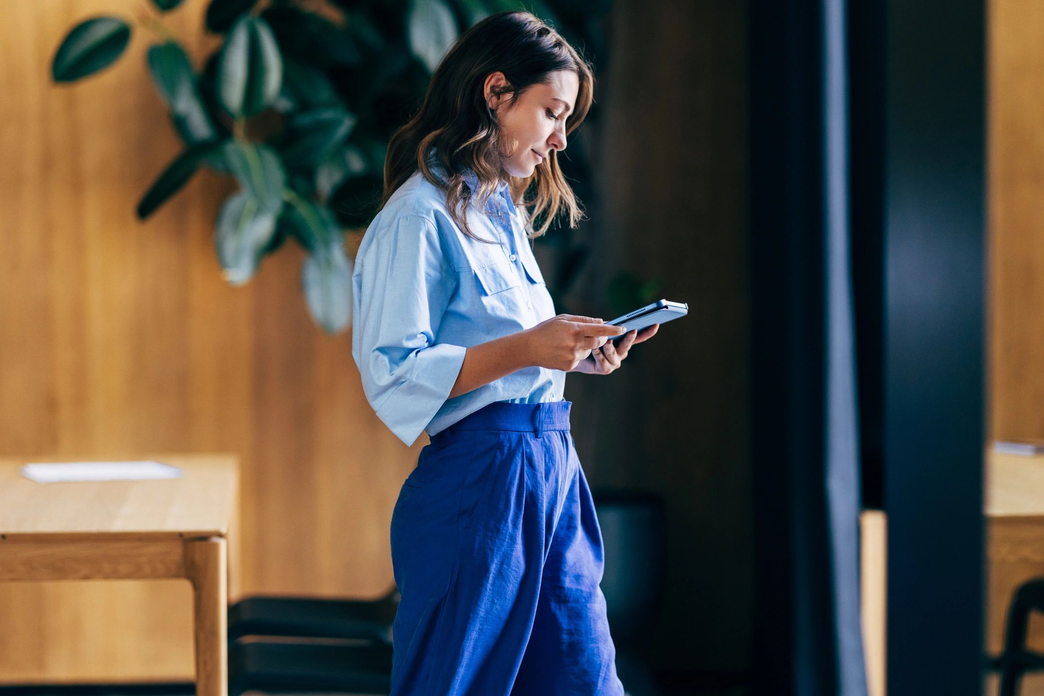 feminine workspace modern